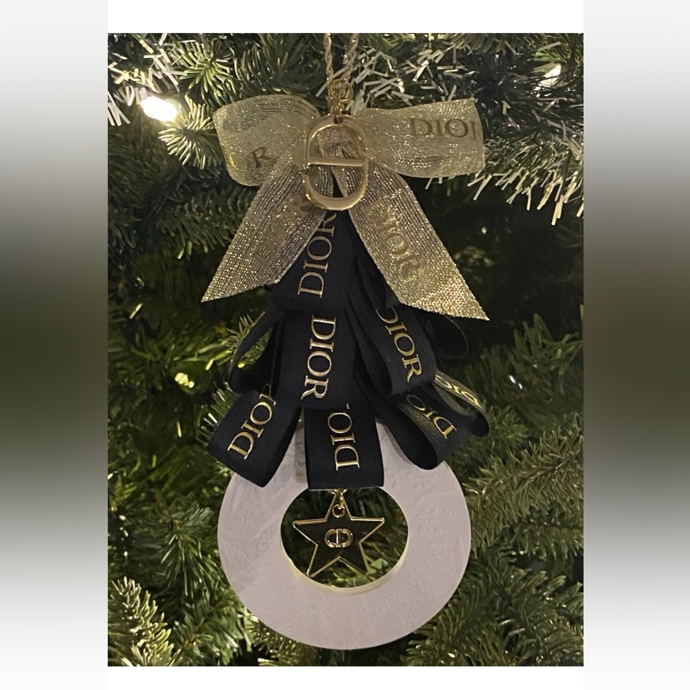 NIB Christian Dior limited edition ornament Midnight Blue and Gold color